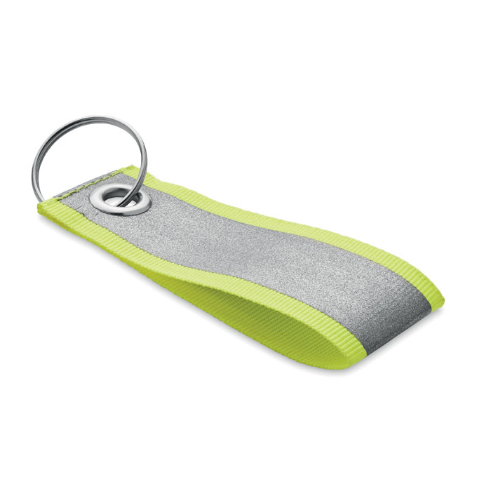 Porte-clés promotionnel réfléchissant REFLEKEY jaune fluo